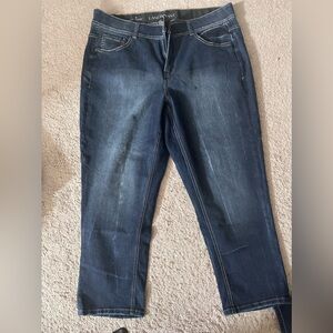 Lane Bryant Tighter Tummy Cropped Jeans size 22 Straight